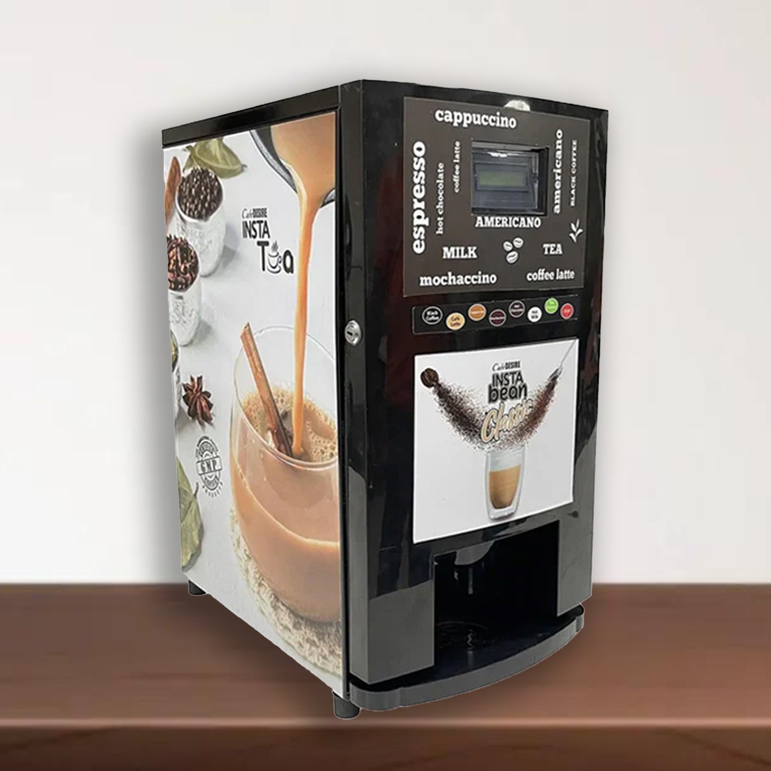 Insta Bean Classic Coffee Vending Machine 7 Options Espresso Black Cafe Desire