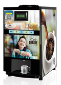 QR Code UPI Payment Enabled Coffee Machine 4 Lane | Four Beverage Options | Fully Automatic Tea & Coffee Vending Machine | For Offices, Shops and Smart Homes | Make 4 Varieties of Coffee Tea with Premix | No Milk, Tea, Coffee Powder Required