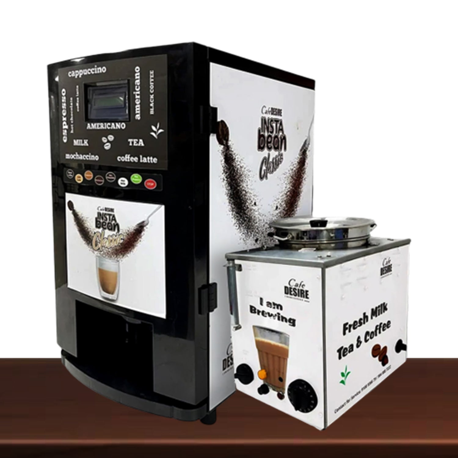 Insta Bean Classic Combo Coffee Vending Machine | Made with Fresh Milk | 8 Options