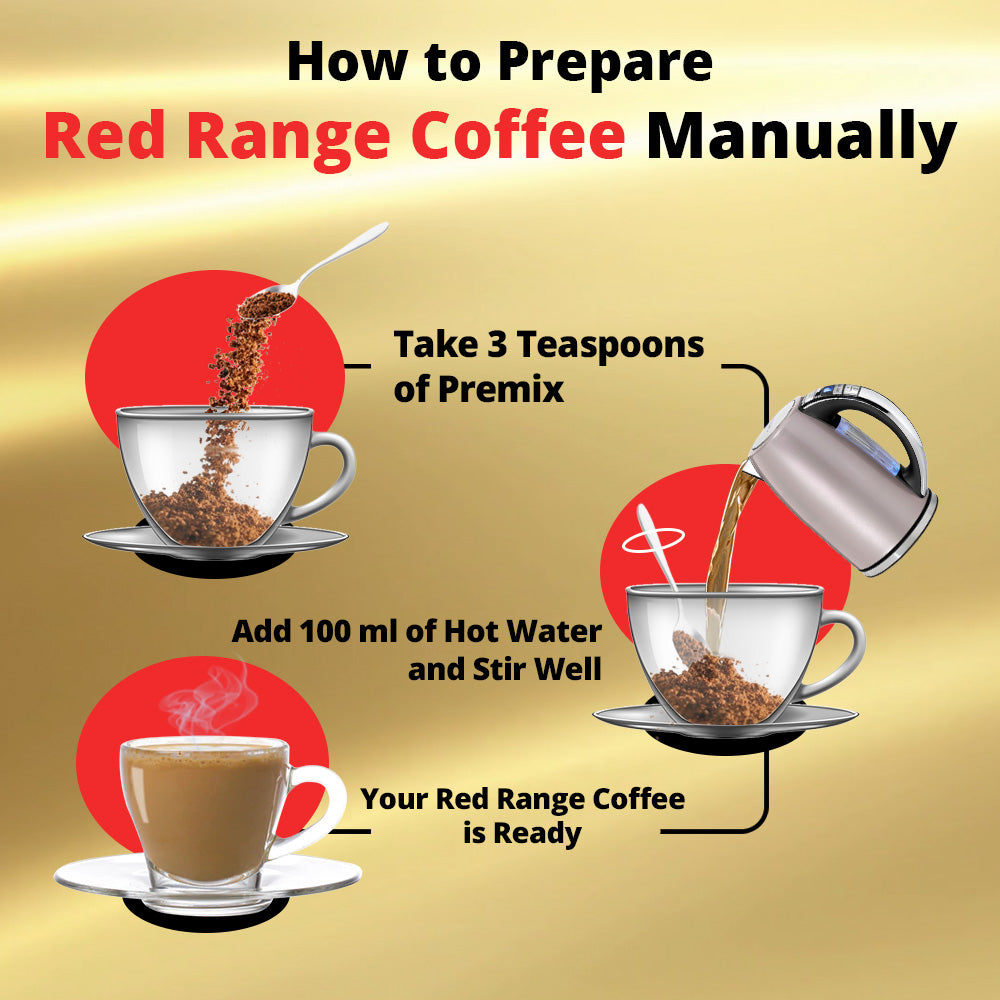 Coffee Instant Premix - 1Kg - Red Range Economy Blend