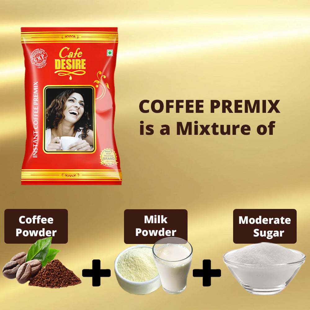 Coffee Instant Premix - 1Kg - Red Range Economy Blend