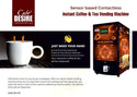 PUMP Model Contactless Sensor Based Coffee Machine - 4 Lane | Automatic Tea & Coffee Premix Vending Machine | For Offices, Shops & Smart Homes | Make 4 types | Just wave your hand - Cafe Desire Cafe Desire My Cafe Desire PUMP Model Contactless Sensor Based Coffee Machine - 4 Lane | Automatic Tea & Coffee Premix Vending Machine | For Offices, Shops & Smart Homes | Make 4 types | Just wave your hand