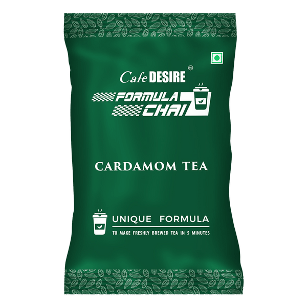 Formula Chai - Cardamom - 1Kg (100g x 10 Packs) - Cafe Desire Cafe Desire Cafe Desire Formula Chai - Cardamom - 1Kg (100g x 10 Packs)